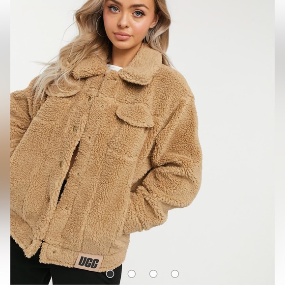 UGG Jackets & Blazers - UGG Frankie Sherpa Trucker Jacket in Chestnut